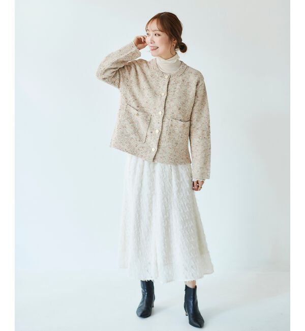 le.coeur blanc「カラーミックスニットジャケット」|その他|