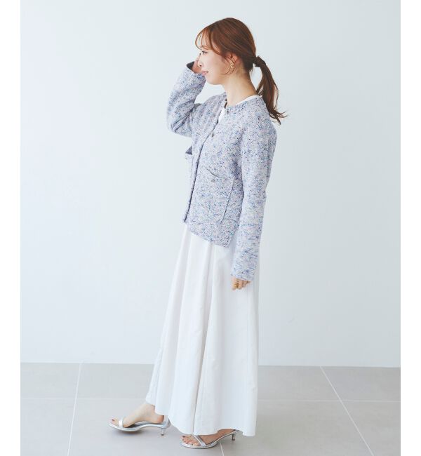 le.coeur blanc「カラーミックスニットジャケット」|その他|