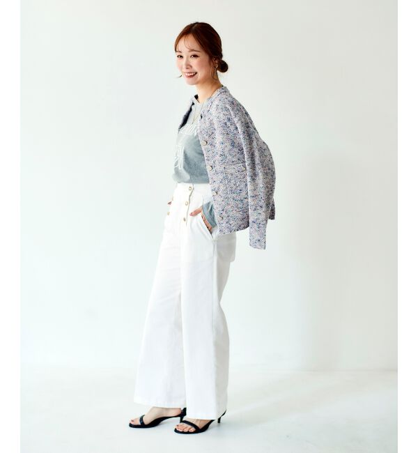 le.coeur blanc「カラーミックスニットジャケット」|その他|