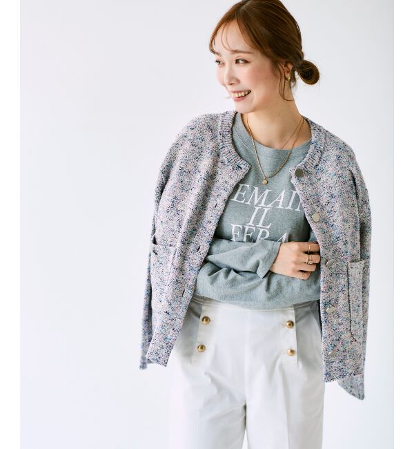 le.coeur blanc「カラーミックスニットジャケット」|その他|