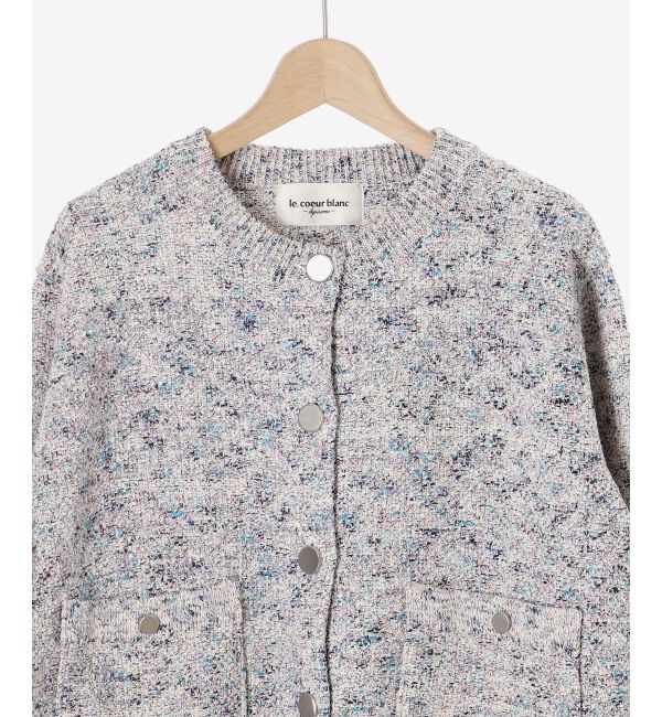 le.coeur blanc「カラーミックスニットジャケット」|その他|
