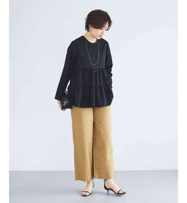 le.coeur blanc「TORRAZZO DONNAドットティアードブラウス」|シャツ・ブラウス|