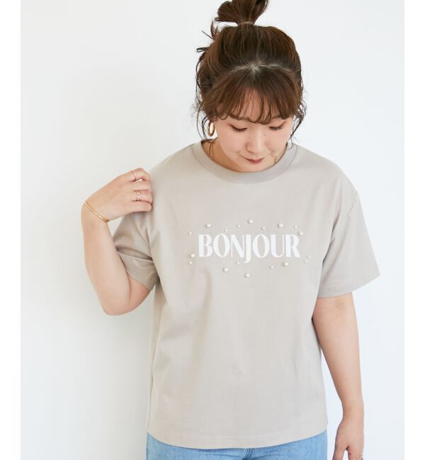  「《手洗い可能》パールロゴTシャツ」|Tシャツ・カットソー|