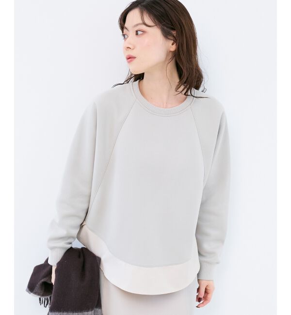  「ボンディングラグラン切替プルオーバー」|Tシャツ・カットソー|