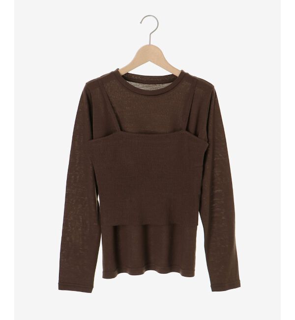  「《手洗い可能》ニットプルオーバー&times;ビスチェセット」|ニット・セーター|