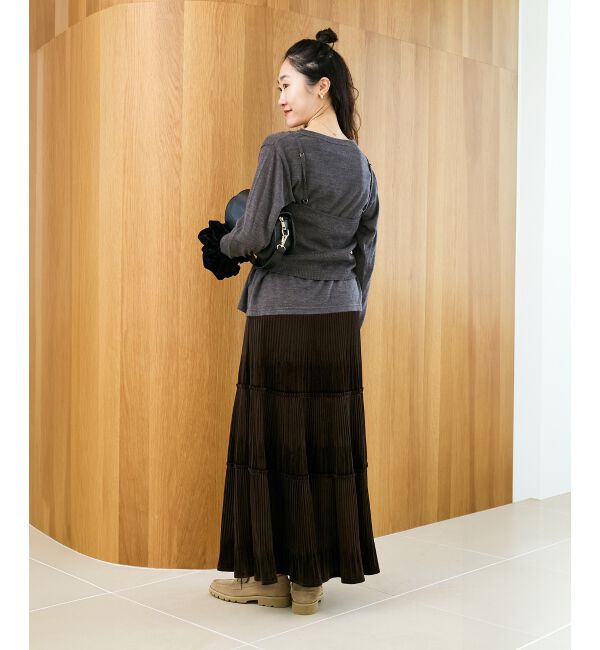  「《手洗い可能》ニットプルオーバー&times;ビスチェセット」|ニット・セーター|