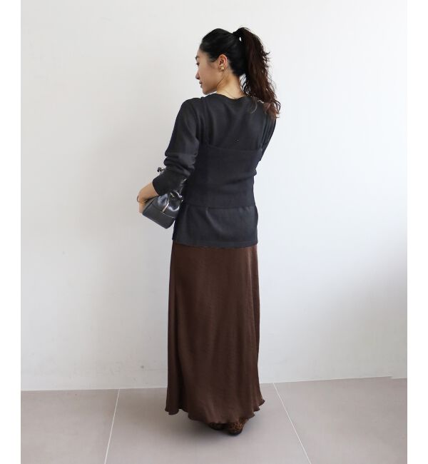  「《手洗い可能》ニットプルオーバー&times;ビスチェセット」|ニット・セーター|