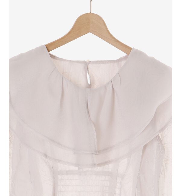 MAJESTICLEGON「フロッキーフラワーフリルブラウス」|シャツ・ブラウス|