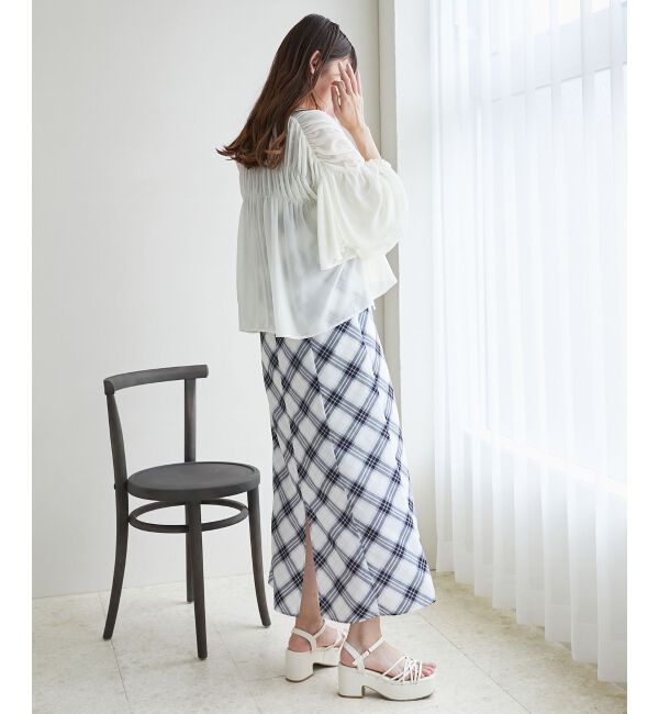 MAJESTICLEGON「ボリュームギャザーブラウス」|シャツ・ブラウス|