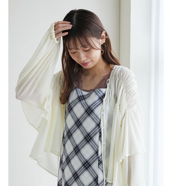 MAJESTICLEGON「ボリュームギャザーブラウス」|シャツ・ブラウス|