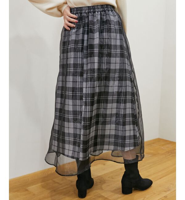 MAJESTICLEGON「シャイニーレイヤードスカート」|スカート|