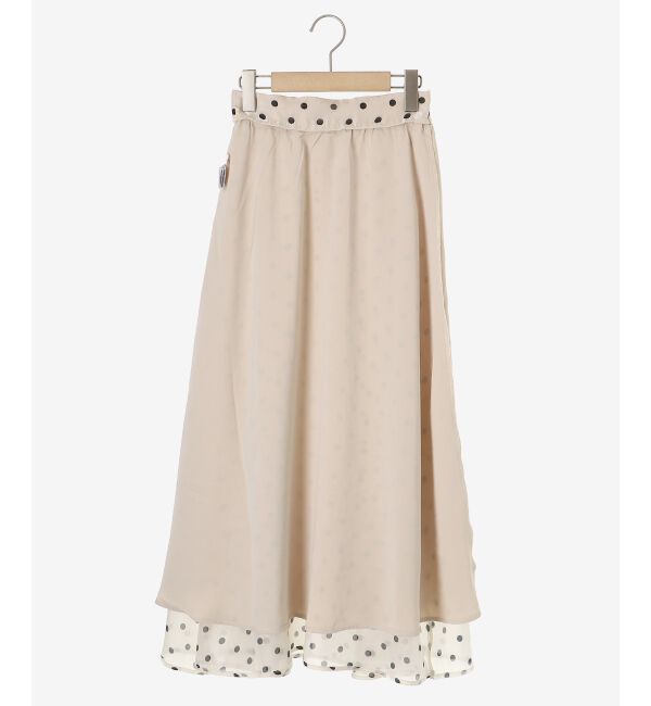 MAJESTICLEGON「シャイニーレイヤードスカート」|スカート|