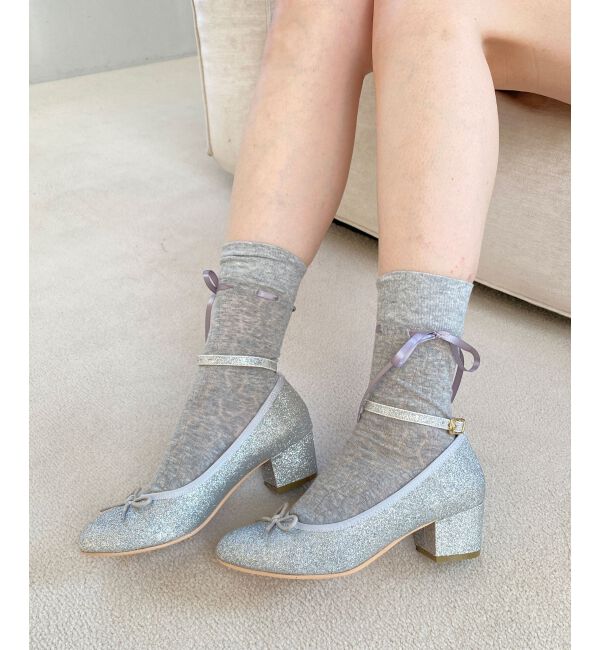 MAJESTICLEGON「ラメリボンパンプス」|パンプス|