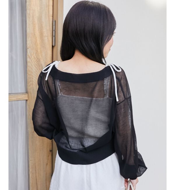  「アソートボタンシアーカーディガン」|カーディガン|