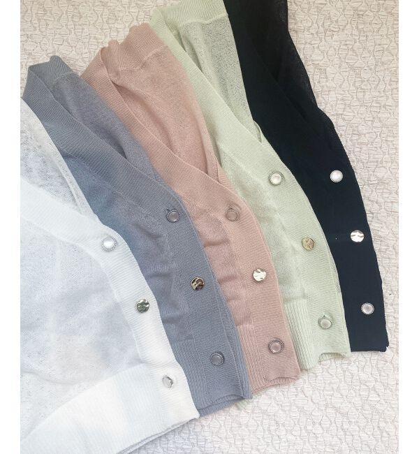  「アソートボタンシアーカーディガン」|カーディガン|