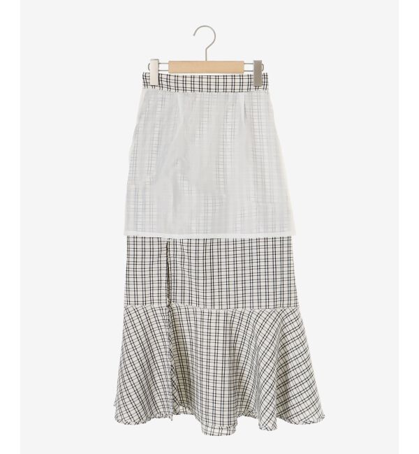  「フリルデザインスリットスカート」|スカート|