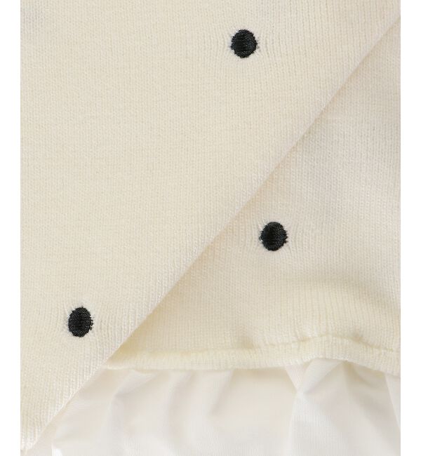  「2wayリボンドット肩あきニット」|ニット・セーター|