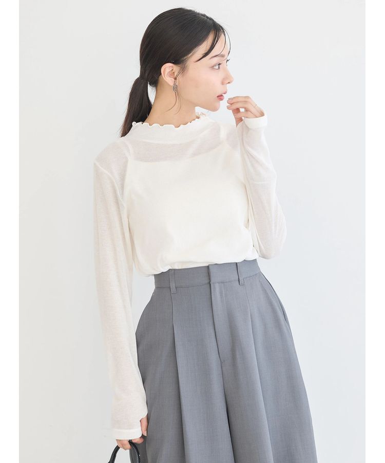 earth music&ecology「シアーリブプルオーバー」|Tシャツ・カットソー|Ivory