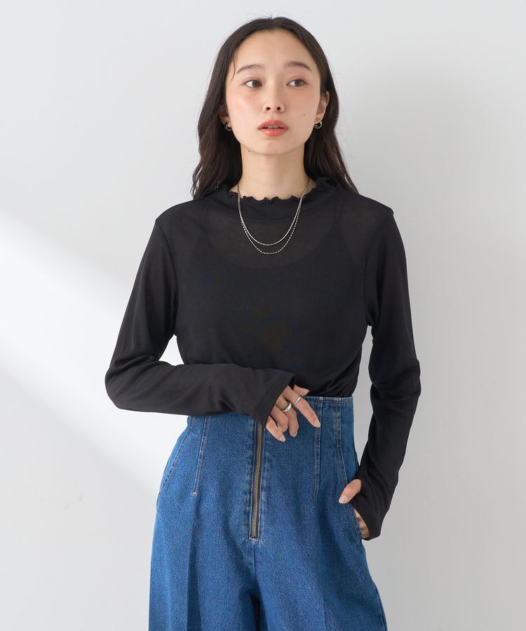 earth music&ecology「シアーリブプルオーバー」|Tシャツ・カットソー|