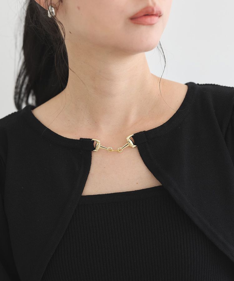 earth music&ecology「ビット付きニットプルオーバー」|ニット・セーター|