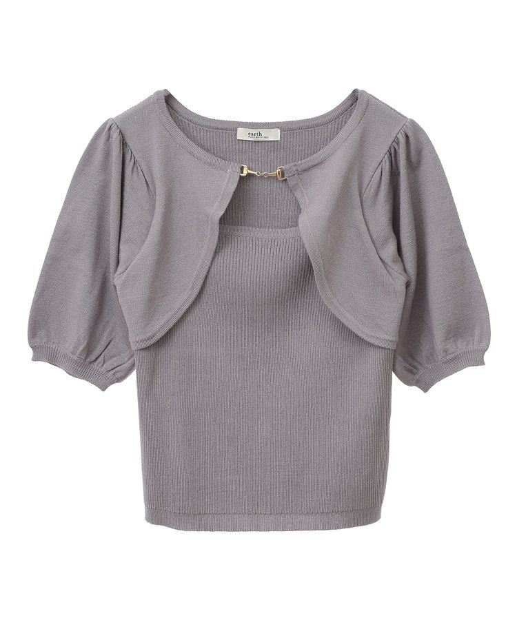 earth music&ecology「ビット付きニットプルオーバー」|ニット・セーター|