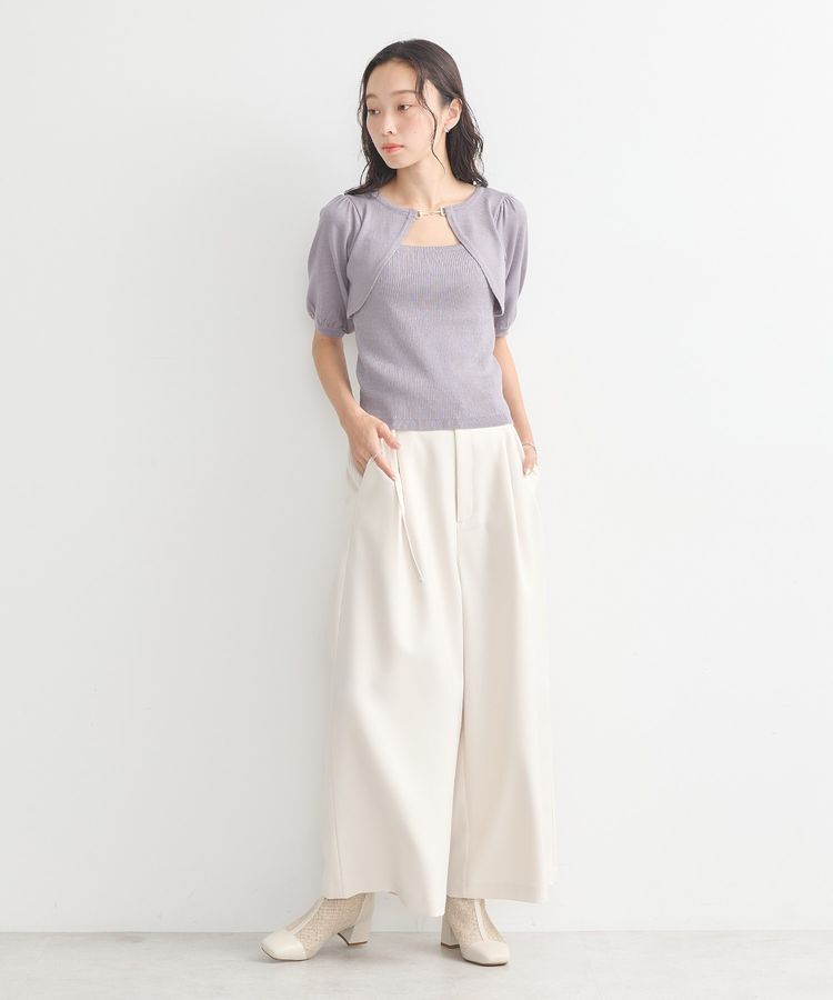 earth music&ecology「ビット付きニットプルオーバー」|ニット・セーター|