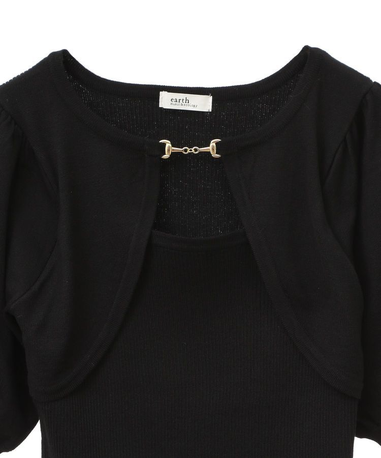 earth music&ecology「ビット付きニットプルオーバー」|ニット・セーター|