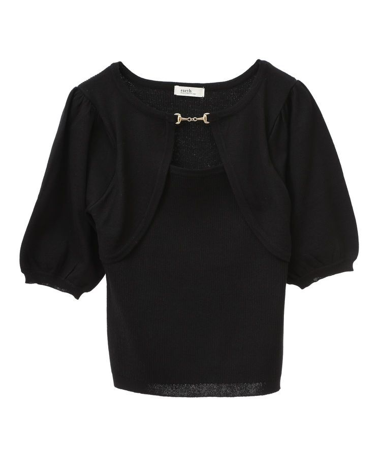 earth music&ecology「ビット付きニットプルオーバー」|ニット・セーター|