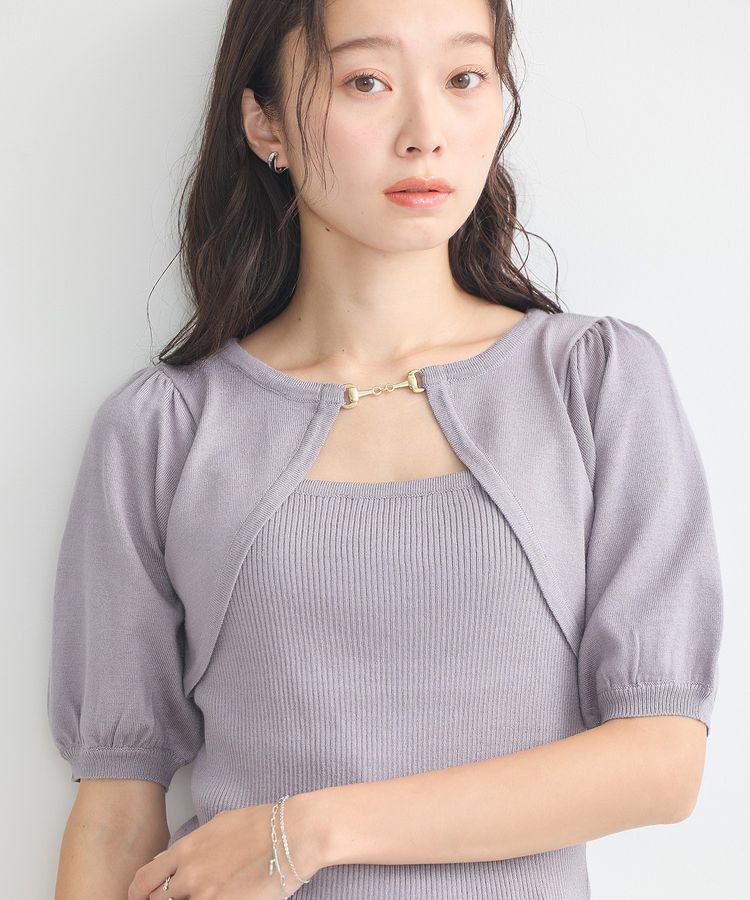 earth music&ecology「ビット付きニットプルオーバー」|ニット・セーター|