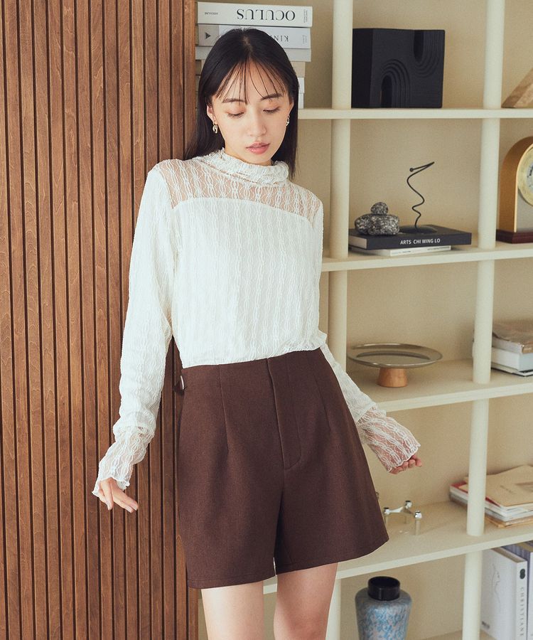 earth music&ecology「あったかレースプルオーバー」|Tシャツ・カットソー|