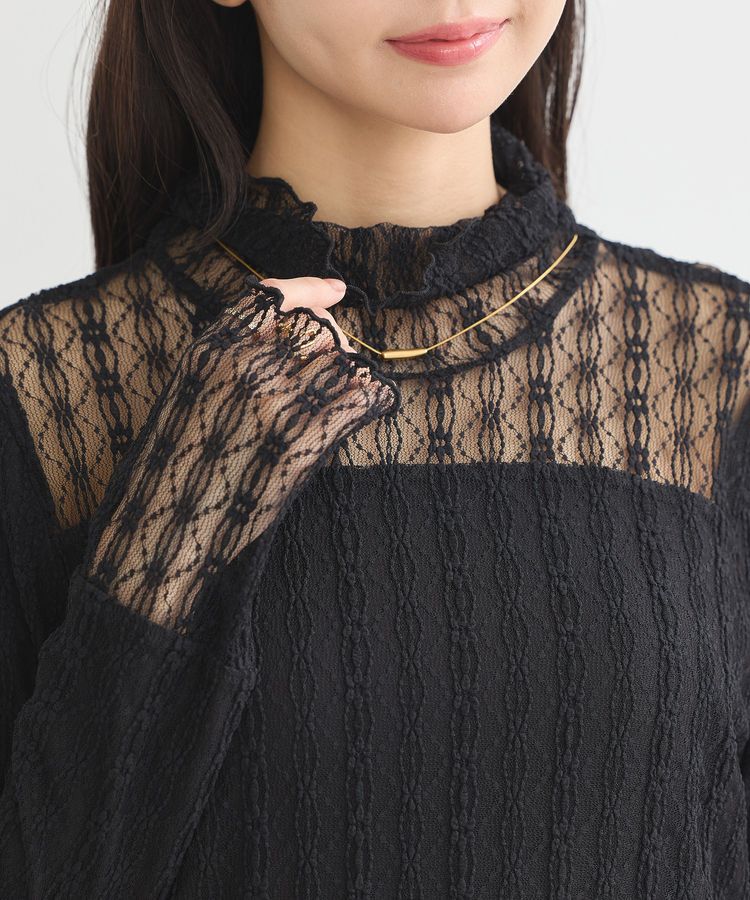 earth music&ecology「あったかレースプルオーバー」|Tシャツ・カットソー|