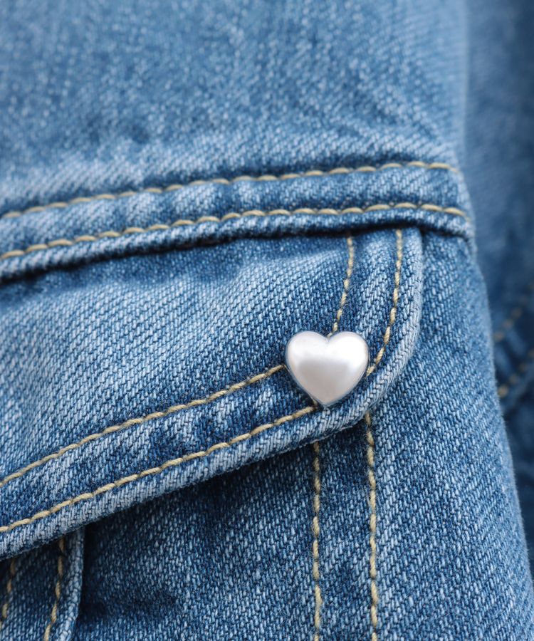 earth music&ecology「Lee &times; e.m.a.e. ライダース ノーカラージャケット」|テーラードジャケット|