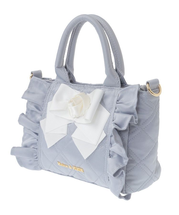 Maison de FLEUR「ローズ2Wayキルティングミニトートバッグ」|トートバッグ|