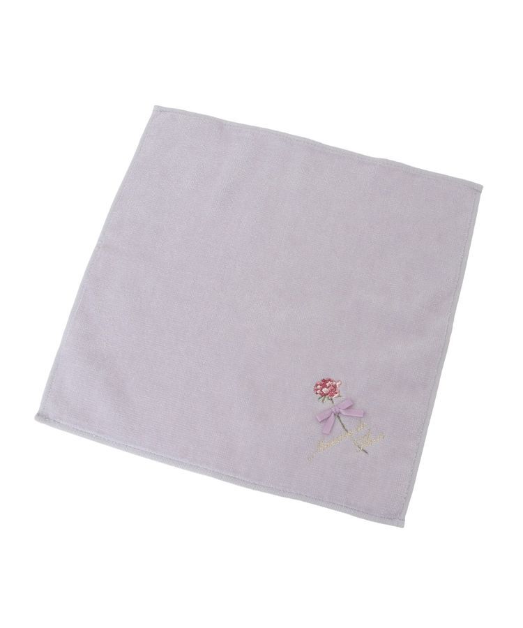 Maison de FLEUR「ローズ刺繍タオルハンカチ」|ハンカチ|