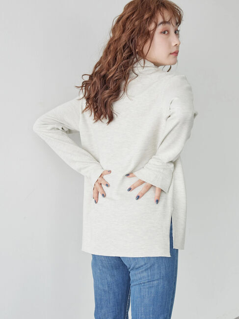  「リブタートルカットプルオーバー」|Tシャツ・カットソー|