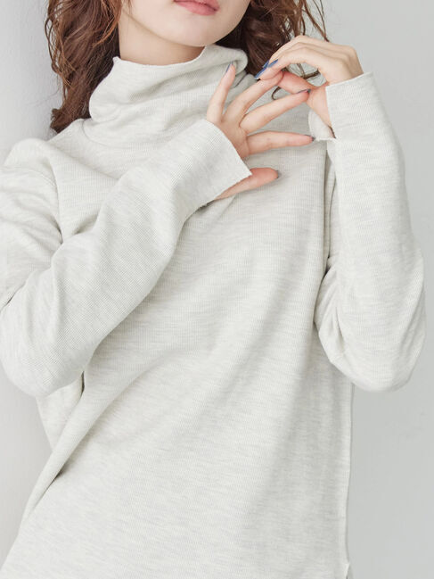  「リブタートルカットプルオーバー」|Tシャツ・カットソー|