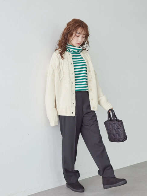  「リブタートルカットプルオーバー」|Tシャツ・カットソー|