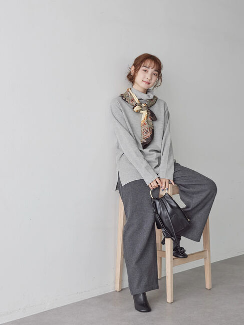  「リブタートルカットプルオーバー」|Tシャツ・カットソー|