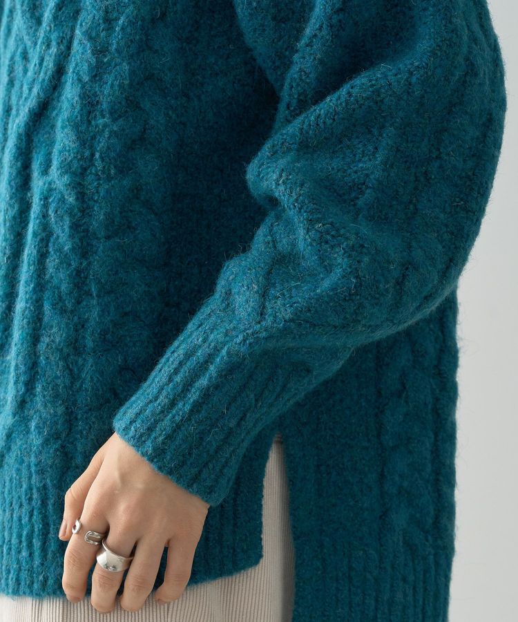 AMERICAN HOLIC「ローゲージアラン柄ニットプルオーバー」|ニット・セーター|