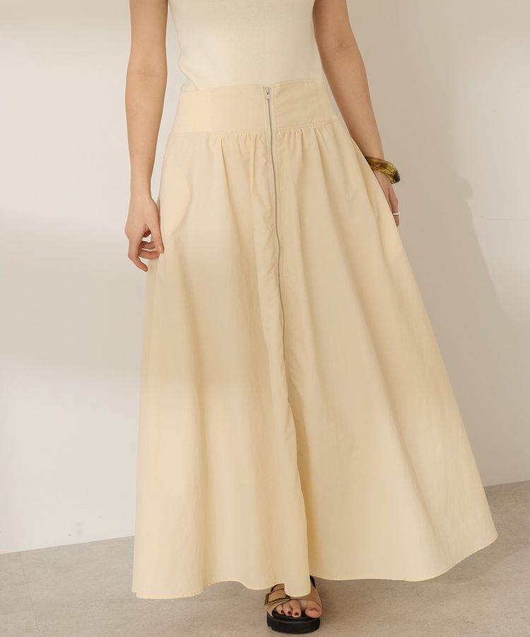 AMERICAN HOLIC「撥水加工 フロントZIPフレアスカート」|スカート|Ecru