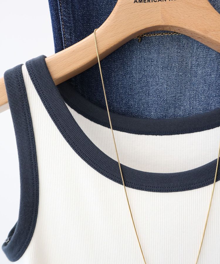 AMERICAN HOLIC「バイカラーテレコタンクトップ」|インナー|