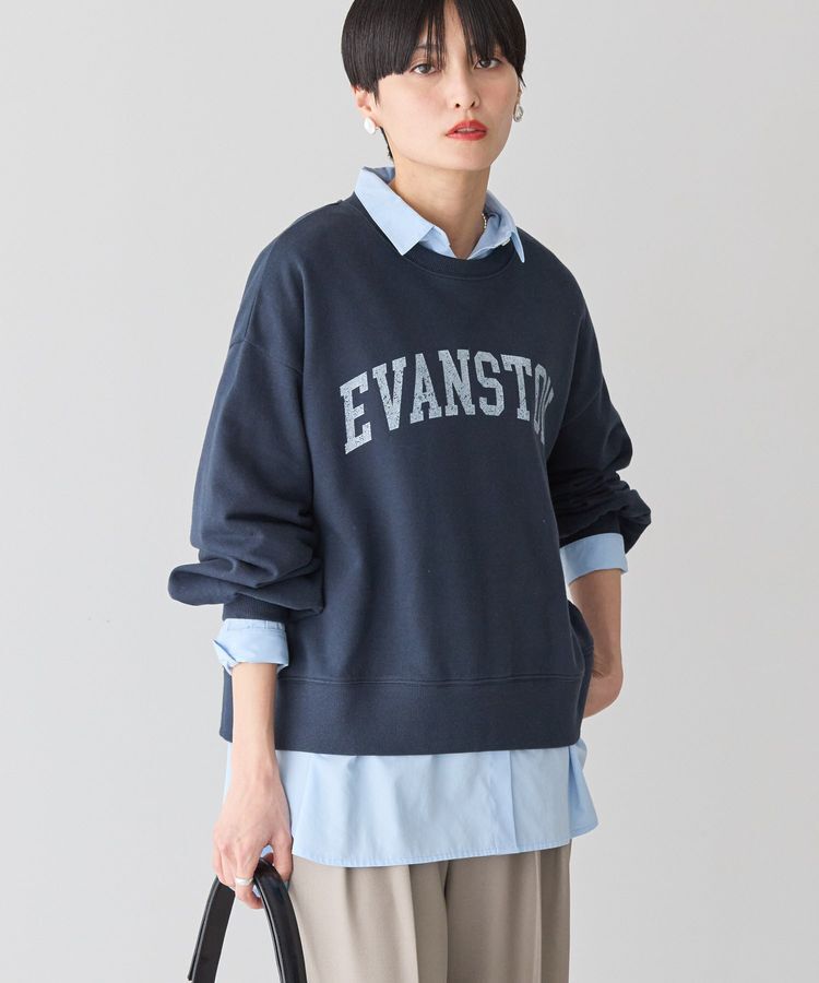 AMERICAN HOLIC「EVANSTON ミニ裏毛プルオーバー」|スウェット・ジャージ|Navy
