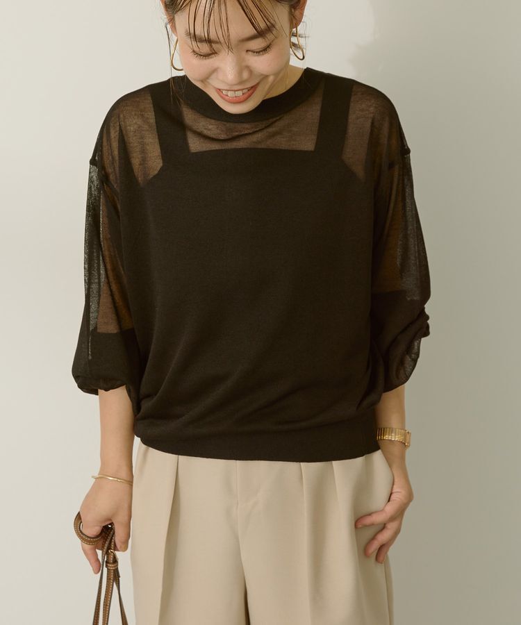 AMERICAN HOLIC「【WEB限定】接触冷感2WAYシアーニットカーディガン」|カーディガン|