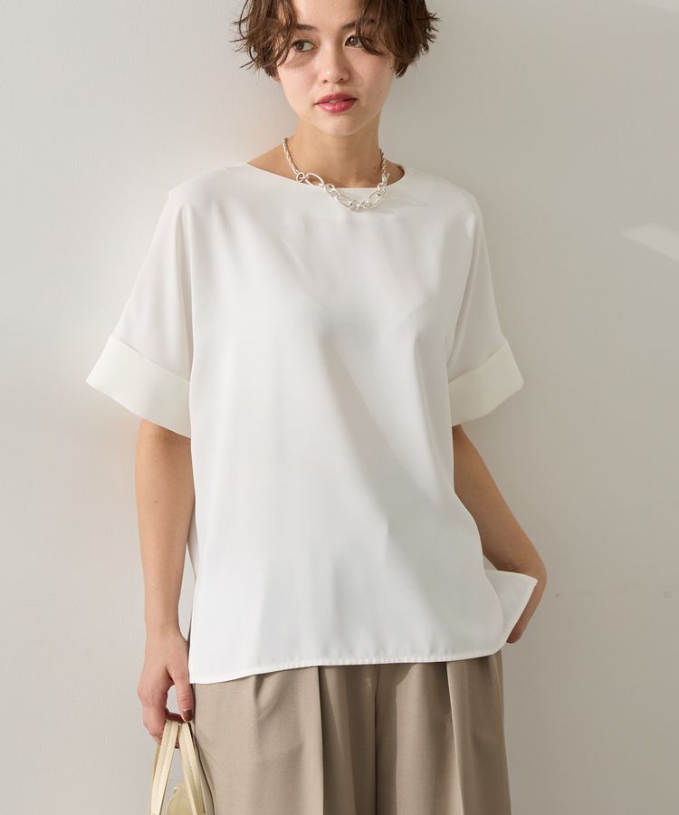 AMERICAN HOLIC「イージーケア+接触冷感バックタック半袖プルオーバー」|Tシャツ・カットソー|