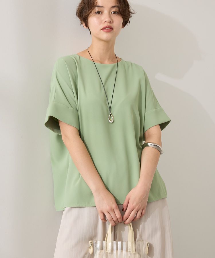 AMERICAN HOLIC「イージーケア+接触冷感バックタック半袖プルオーバー」|Tシャツ・カットソー|