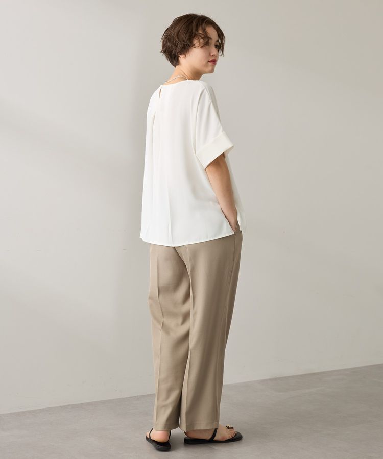 AMERICAN HOLIC「イージーケア+接触冷感バックタック半袖プルオーバー」|Tシャツ・カットソー|