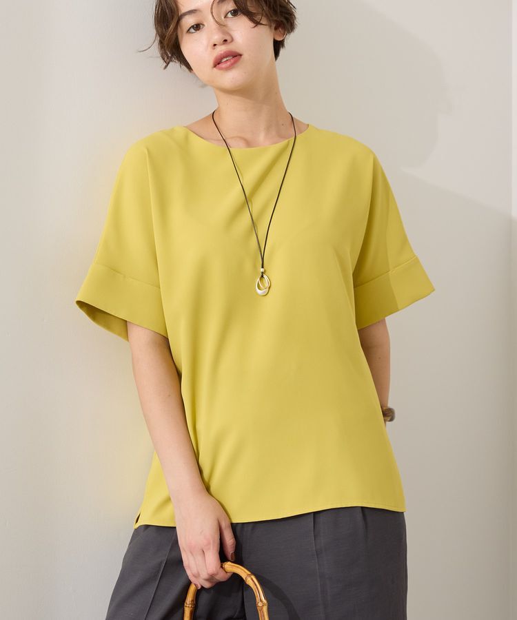 AMERICAN HOLIC「イージーケア+接触冷感バックタック半袖プルオーバー」|Tシャツ・カットソー|