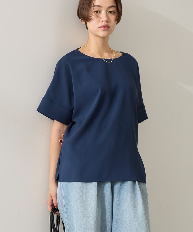 AMERICAN HOLIC「イージーケア+接触冷感バックタック半袖プルオーバー」|Tシャツ・カットソー|