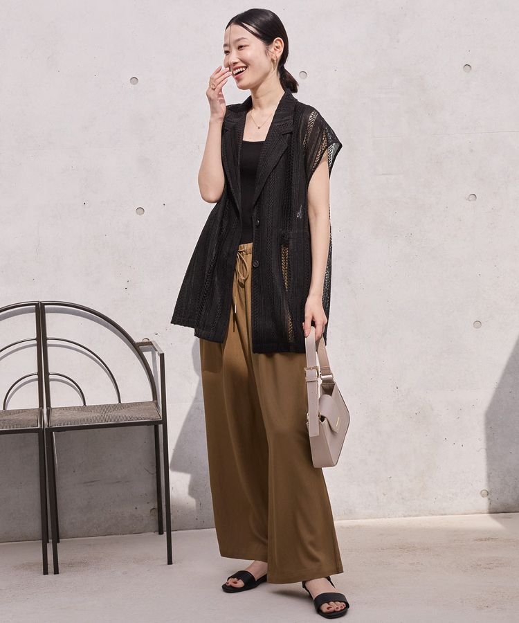 AMERICAN HOLIC「幾何学レースウエストドロストジャケット」|その他|