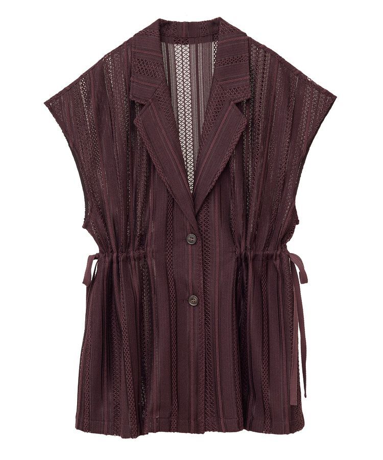 AMERICAN HOLIC「幾何学レースウエストドロストジャケット」|その他|